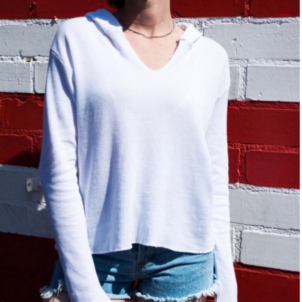 Long sleeve brandy hoodie top